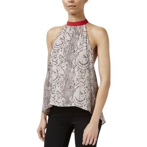 Free People Snake Skin Halter Top
